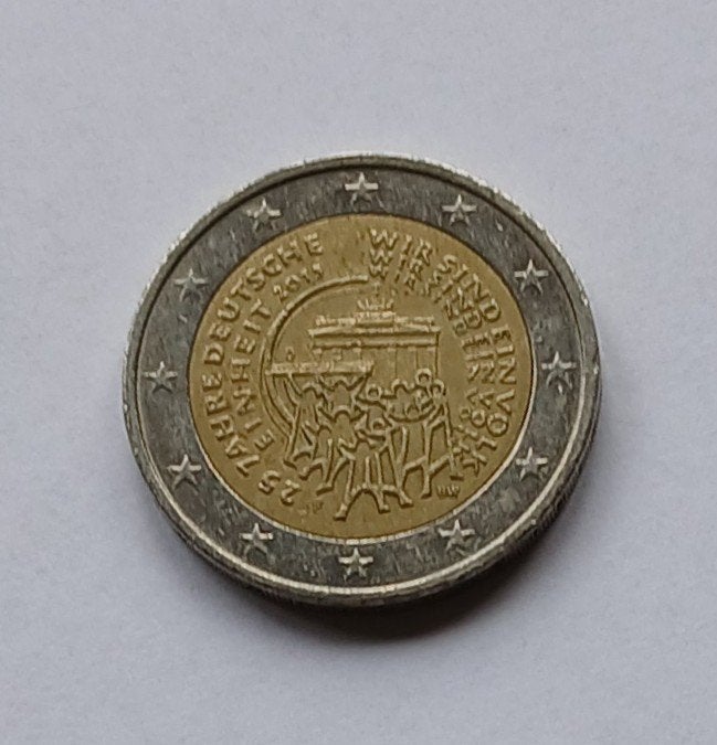 Duitsland: bijzondere 2 euromunt 25 jaar Duitse Eenheid, Ophalen of Verzenden, Duitsland, 2 euro, Losse munt