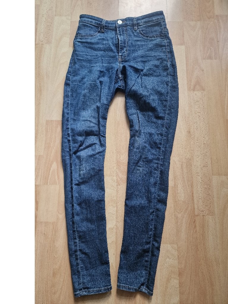 H&M spijkerbroek/skinnybroek, maat 36, Ophalen of Verzenden, Zo goed als nieuw, Blauw, W28 - W29 (confectie 36)