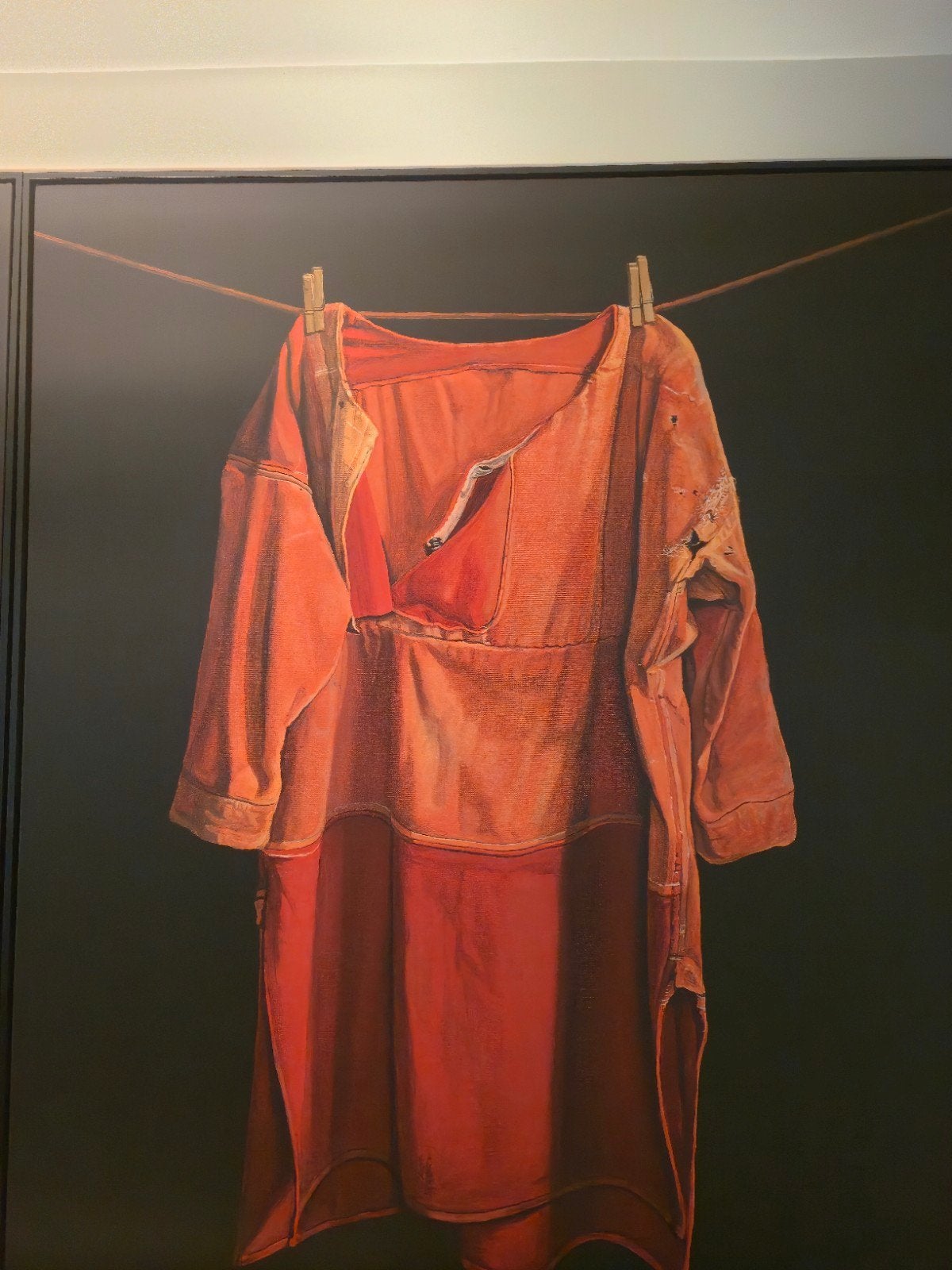 Jopie Huisman – “Roodbaaien hemd” – canvas, 135  180 cm, me, Ophalen of Verzenden