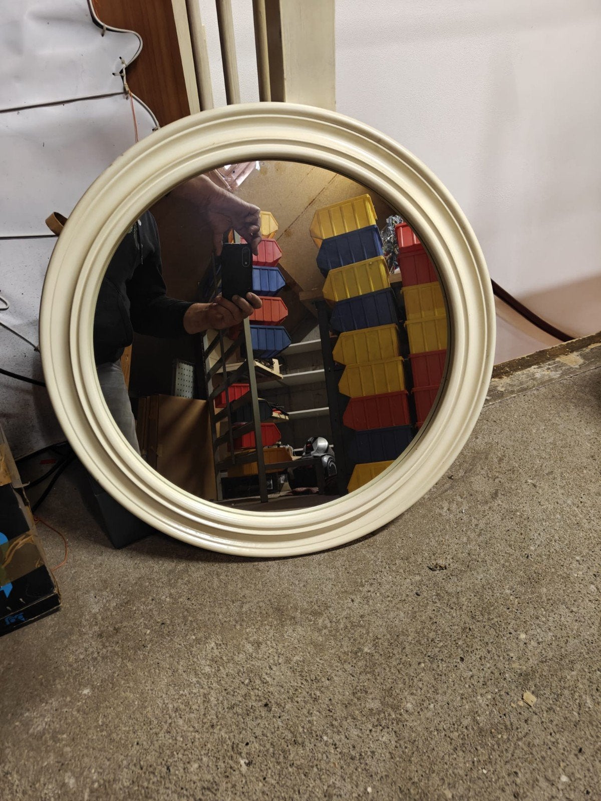 Ronde spiegel 61 cm - Ophalen in Oudenhoorn, Ophalen, Gebruikt, Rond, Minder dan 100 cm