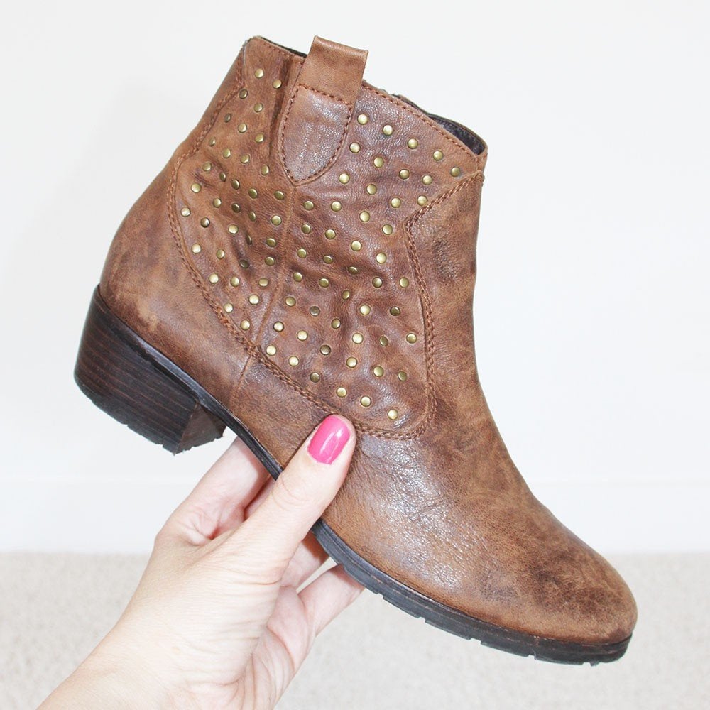 Mooie Leren Everybody Schoenen s3 (Maat 38½) € 45,-, Bruin, Ophalen of Verzenden, Zo goed als nieuw, Lage of Enkellaarzen