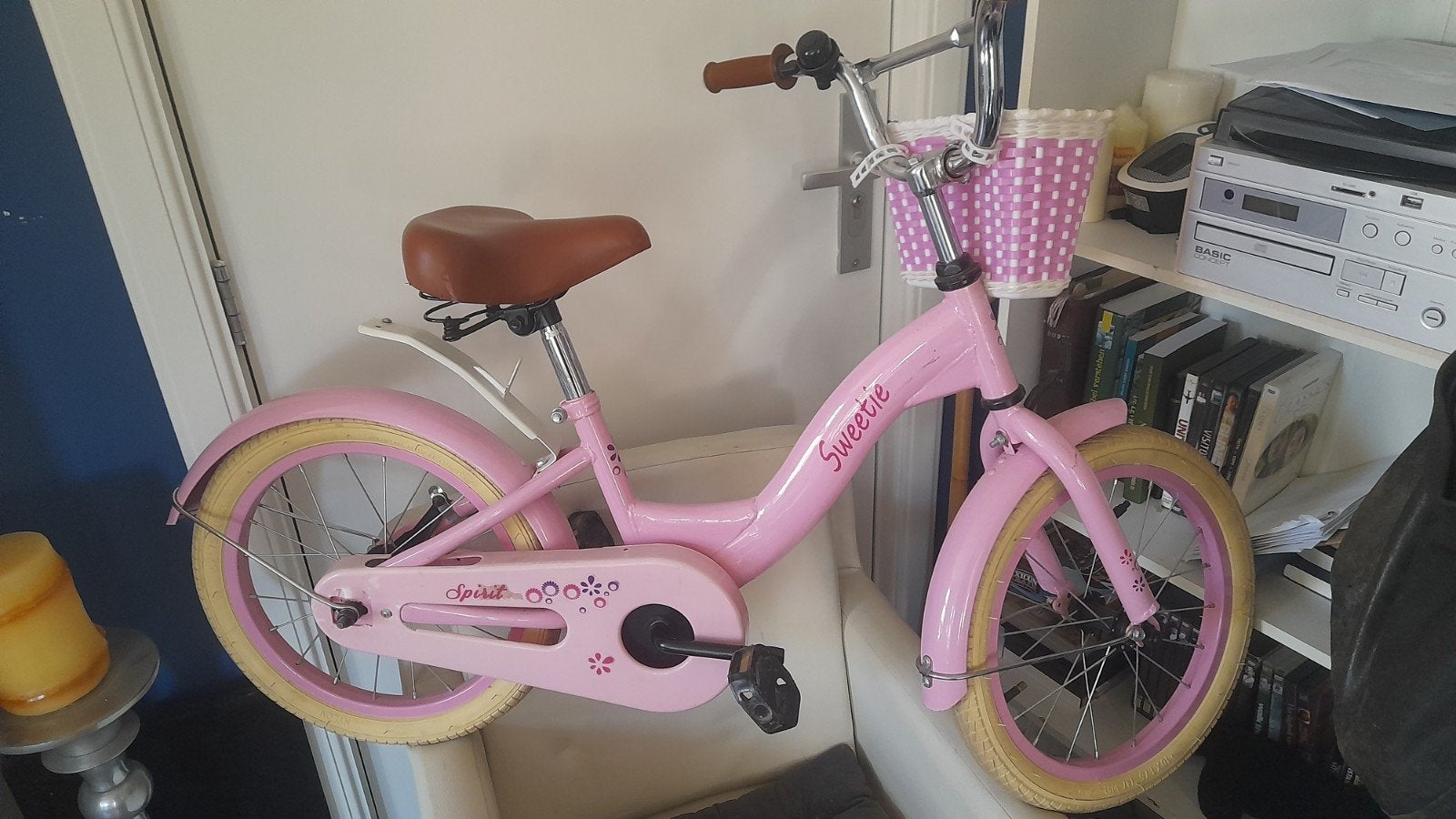 Kinder Fiets, Fietsen en Brommers, Ophalen, Minder dan 16 inch