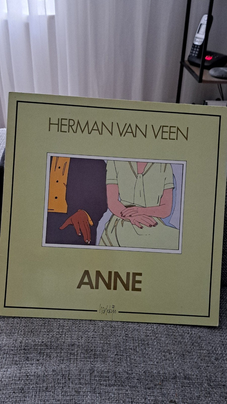 Vinyl LP  herman van veen.     ANNE, Cd's en Dvd's, Vinyl | Nederlandstalig, LP, Ophalen of Verzenden, Zo goed als nieuw, Levenslied of Smartlap