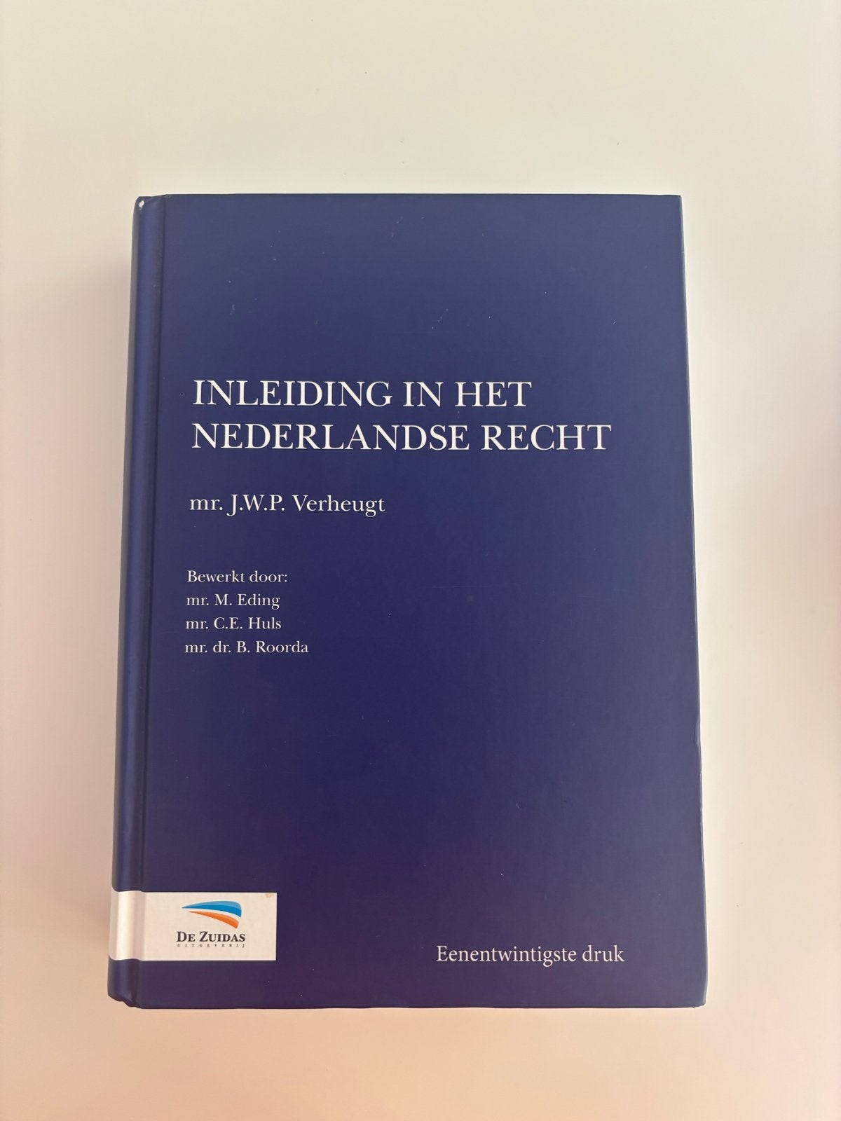 Inleiding in het Nederlandse Recht - mr. J.W.P. Verheugt, Ophalen of Verzenden, Gamma, Zo goed als nieuw, WO