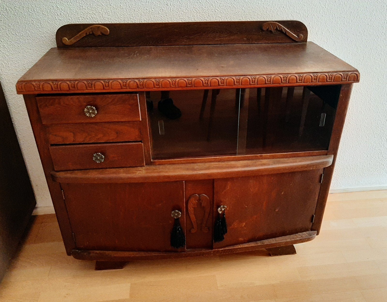 Art Deco dressoir - vintage theekastje, Huis en Inrichting, Ophalen, Gebruikt, 50 tot 100 cm, Minder dan 100 cm