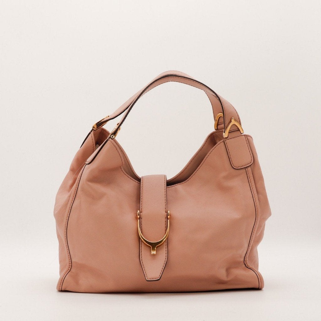 Gucci Stirrup Rose handtas, Verzenden, Gebruikt, Roze, Handtas
