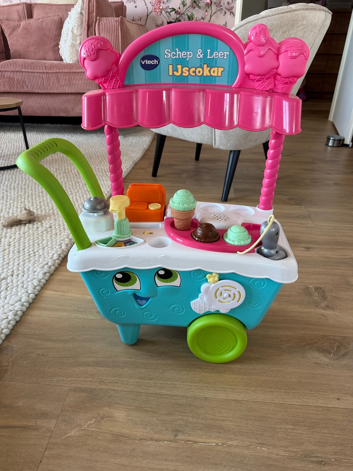 VTech Schep & Leer IJscokar - Werkt en praat nog!, Ophalen, Gebruikt, Jongen of Meisje