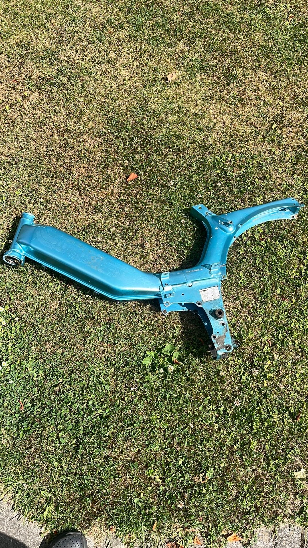 Tomos frame met blauw kenteken, Ophalen, Zo goed als nieuw