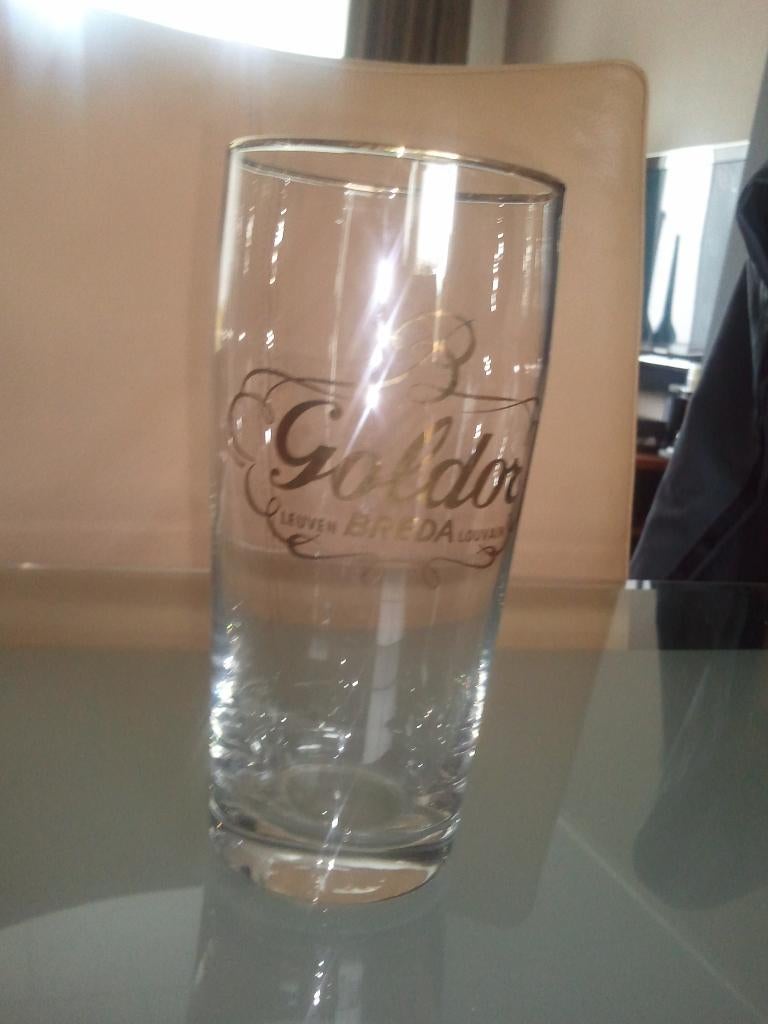 groot bierglas 'GOLDOR', Ophalen of Verzenden, Zo goed als nieuw, Bierglas