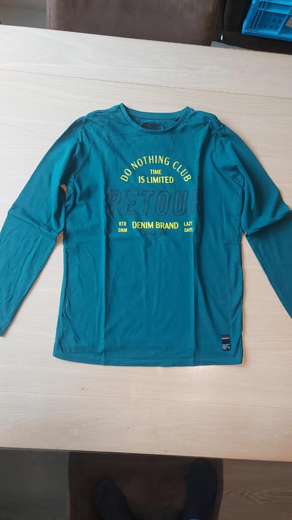 Retour Longsleeve T-shirt Groen Maat 15/16  170/176    v, Ophalen of Verzenden, Gebruikt, Retour, Jongen