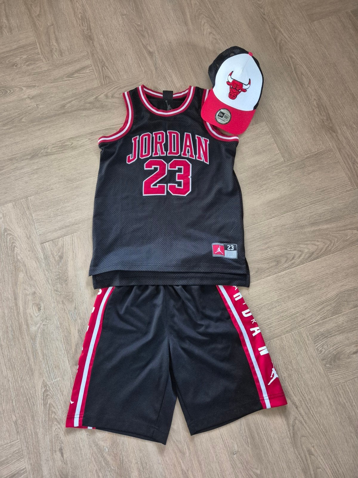 Nike Jordan basketbal set mt 134-140, Kinderen en Baby's, Ophalen of Verzenden, Zo goed als nieuw, Nike Jordan, Jongen of Meisje