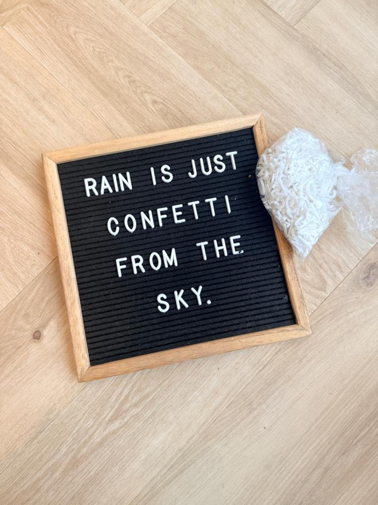 Lichtbord vilt met complete letterset, Minder dan 50 cm, Ophalen of Verzenden, Zo goed als nieuw, Minder dan 50 cm