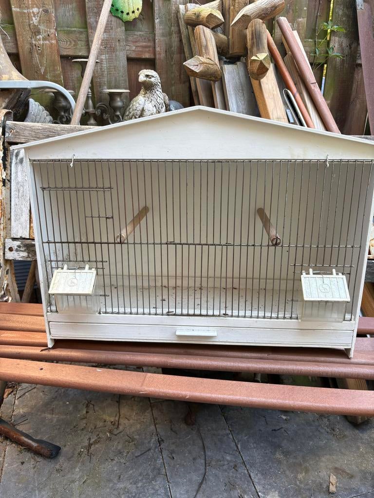 Vogelkooi alleen ophalen met lade, Dieren en Toebehoren, Ophalen of Verzenden, Metaal, Vogelkooi