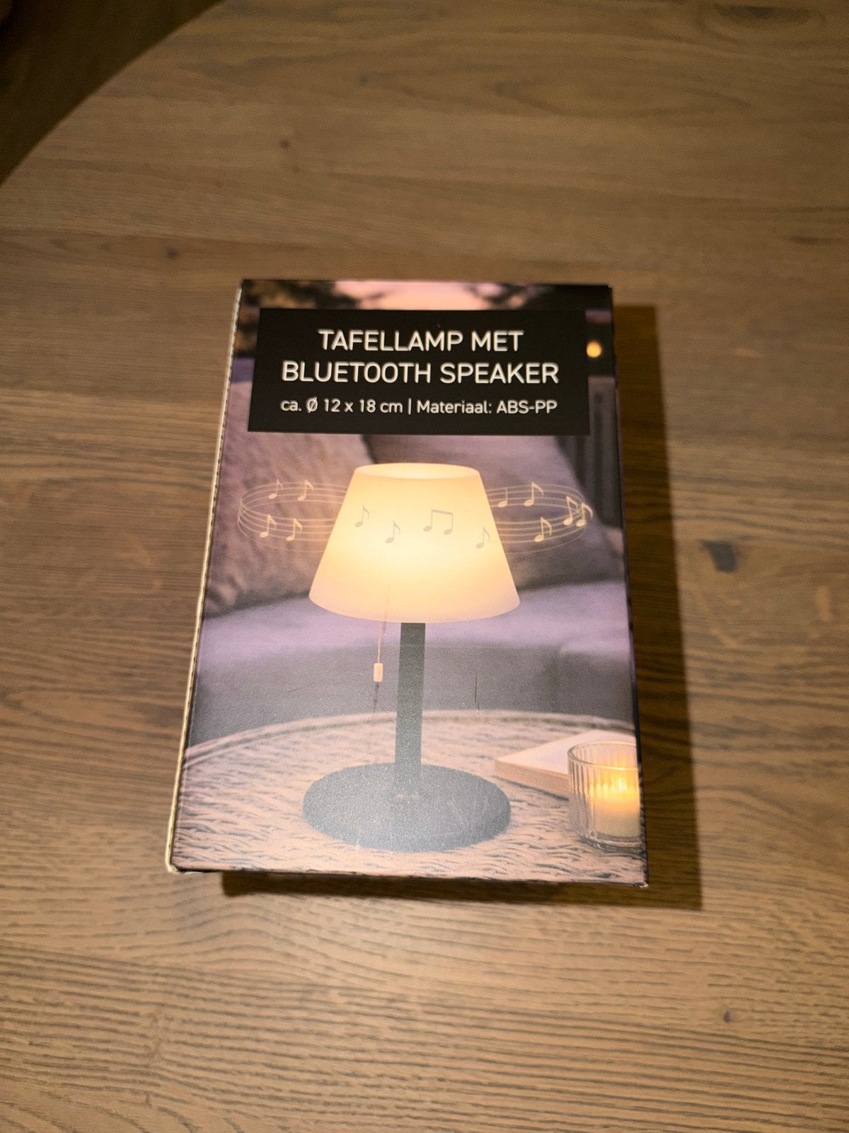 Tafellamp met Bluetooth Speaker - Nieuw in doos, Nieuw, Ophalen of Verzenden, Sfeerlamp, Zwart