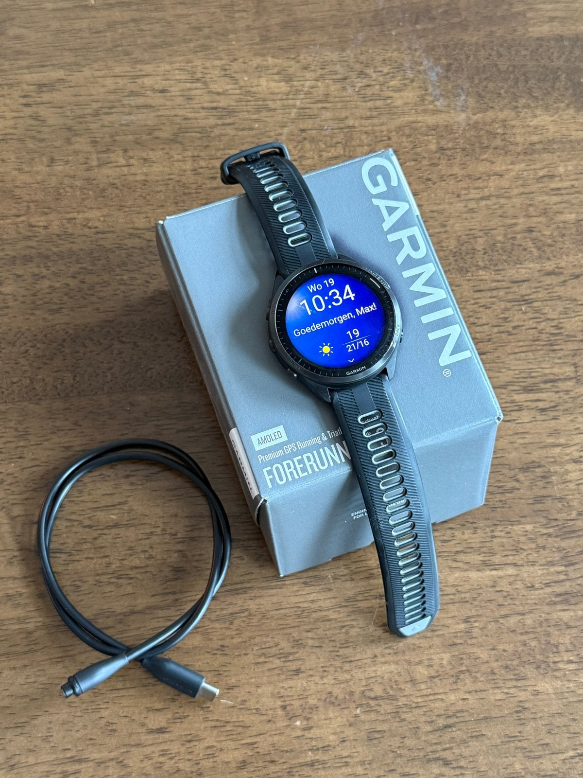 Garmin Forerunner 965 - Zo goed als nieuw, Ophalen, Afstand, Zwart, Zo goed als nieuw