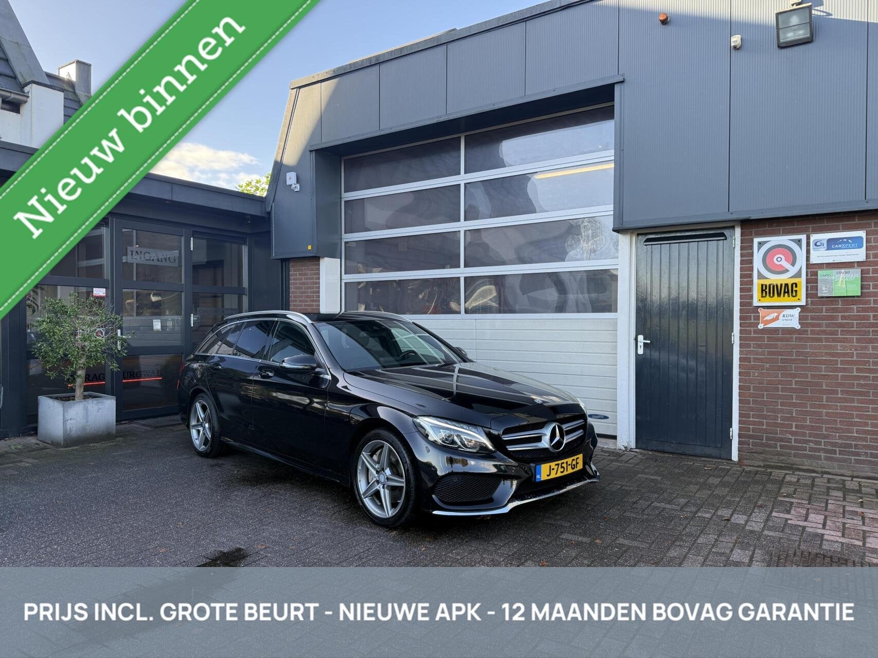 Mercedes C-klasse Estate 250 AMG PAKKET TH/NAVI *ALL-IN PRIJ, Auto's, Automaat, 12 maanden, Achterwielaandrijving, 4 cilinders