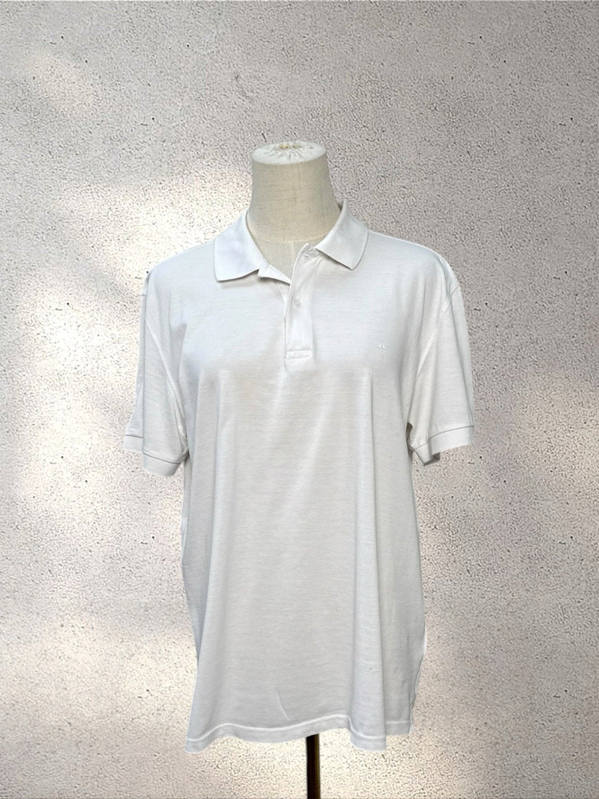J. Lindeberg Polo Shirt - Wit - Maat M, Ophalen of Verzenden, Zo goed als nieuw, Maat 48/50 (M), Wit