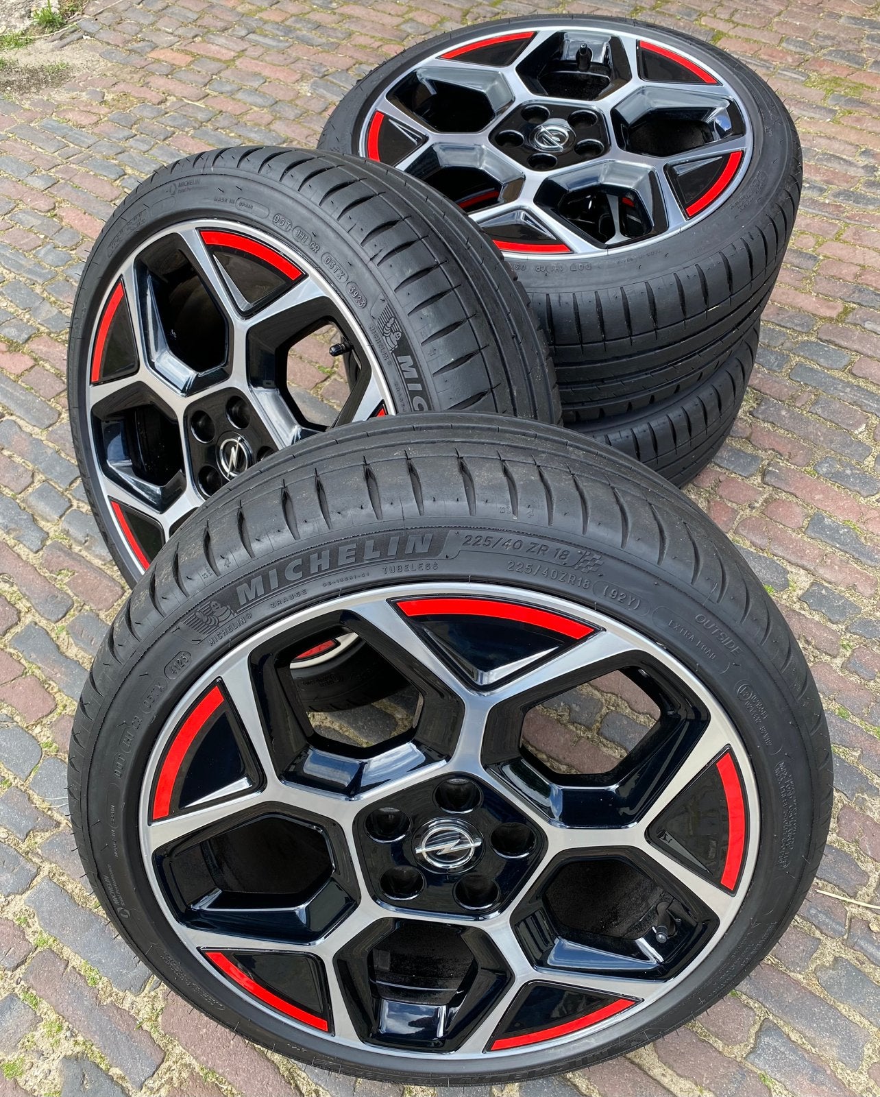 18” Opel Astra L GS velgen + 225/40 R18 Michelin Pilot Sport, Auto-onderdelen, Banden en Velgen, 18 inch, Banden en Velgen, Nieuw