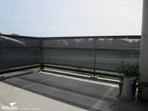 NESLING Coolfit Balkondoek HDPE 500 x 80 cm Grijs OP=OP!!!, Tuin en Terras, Overige materialen, Nieuw, Ophalen of Verzenden, 200 cm of meer