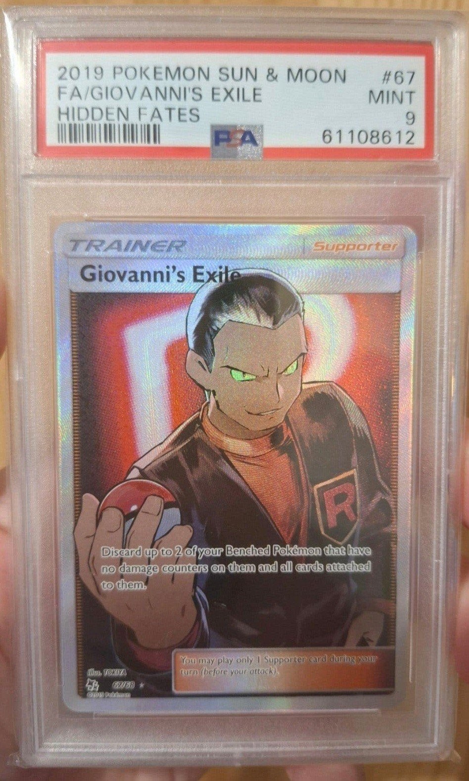 PSA9 Giovanni's Exile, Team Rocket Verzamelaars!, Ophalen of Verzenden, Zo goed als nieuw