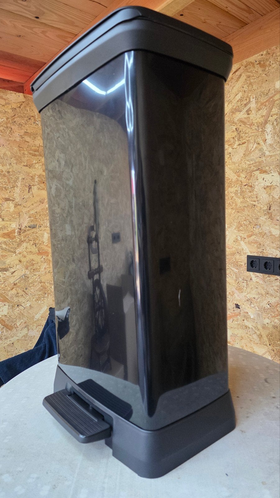 Curver Deco bin metalics 246364 Afvalbak 50 l RVS, Met pedaal, Nieuw, 40 liter of meer, Ophalen of Verzenden