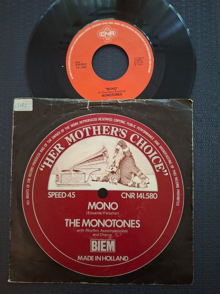 Monotones - Mono, Ophalen of Verzenden, Gebruikt, 7 inch, Pop