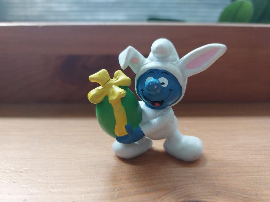 Paassmurf met paasei 20496 De Smurfen pasen paashaas, Verzamelen, Smurfen, Ophalen of Verzenden
