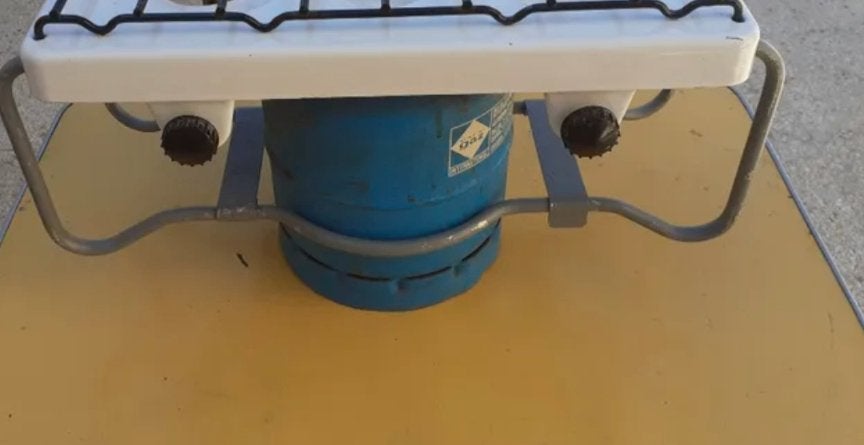2 pits Kooktoestel voor gasfles, Ophalen, Gebruikt
