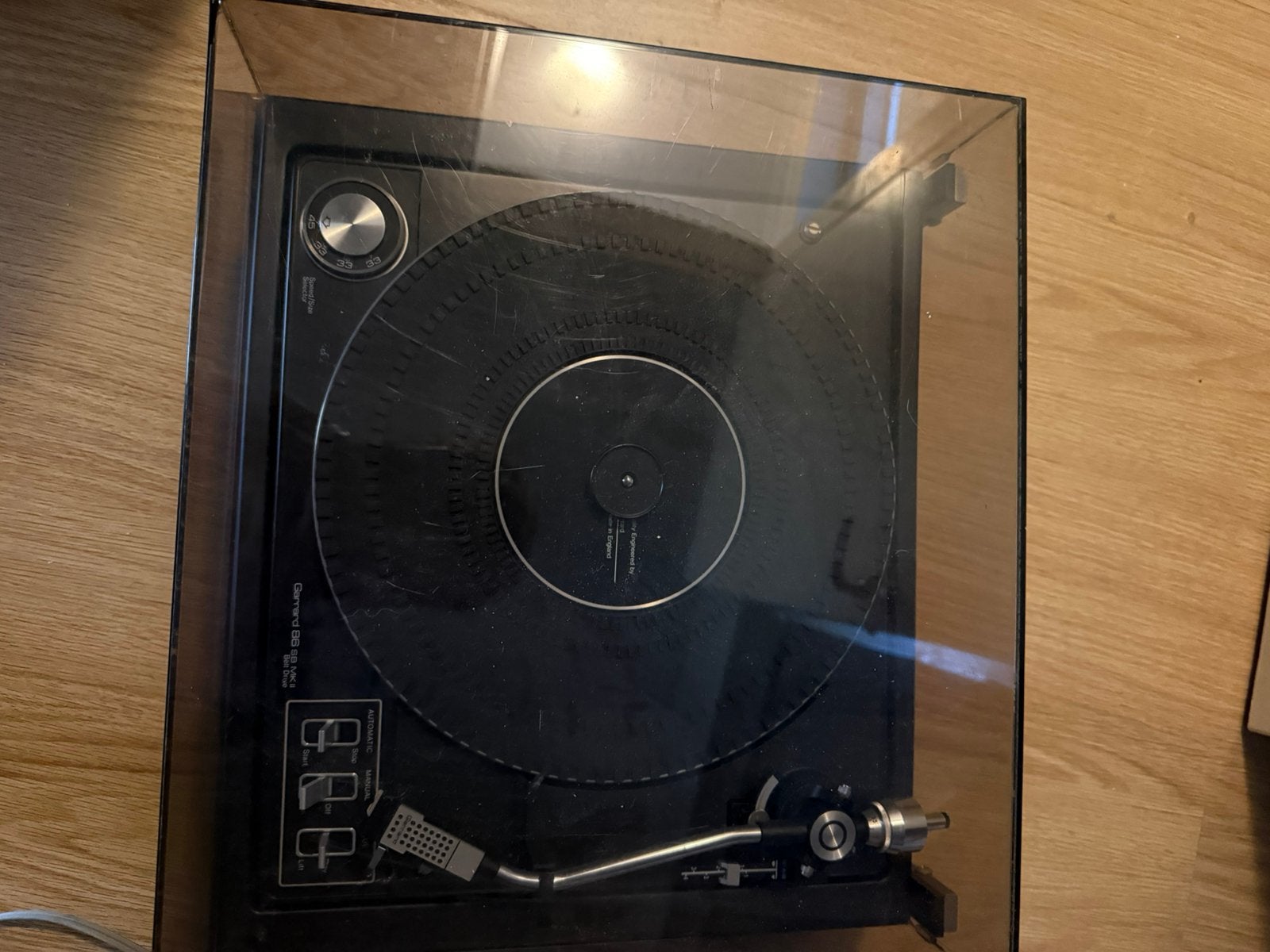 Lp speler platenspeler garrard 86 sb mk2 vintage, Overige merken, -, -, Pitch-regelaar