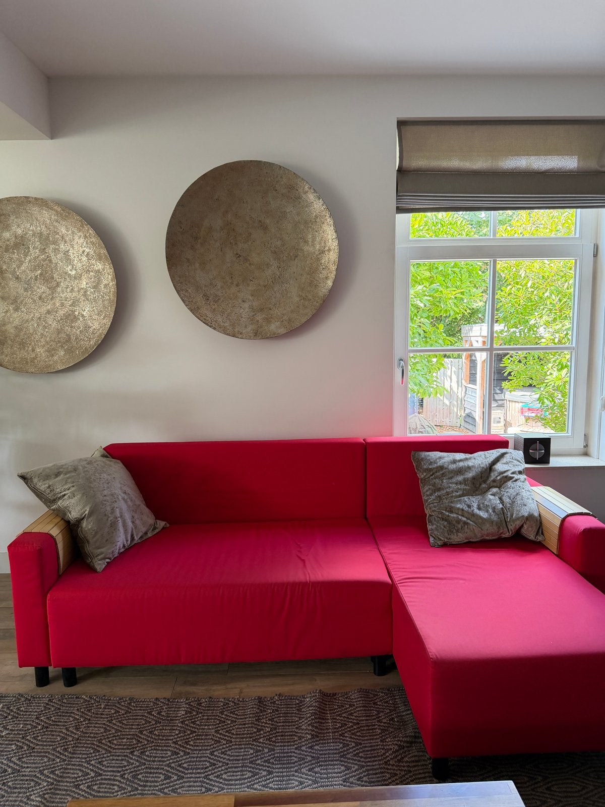 SPOTPRIJS, moet weg! IKEA slaapbankje met loungedeel, Ophalen, Gebruikt, Tweepersoons, 140 cm