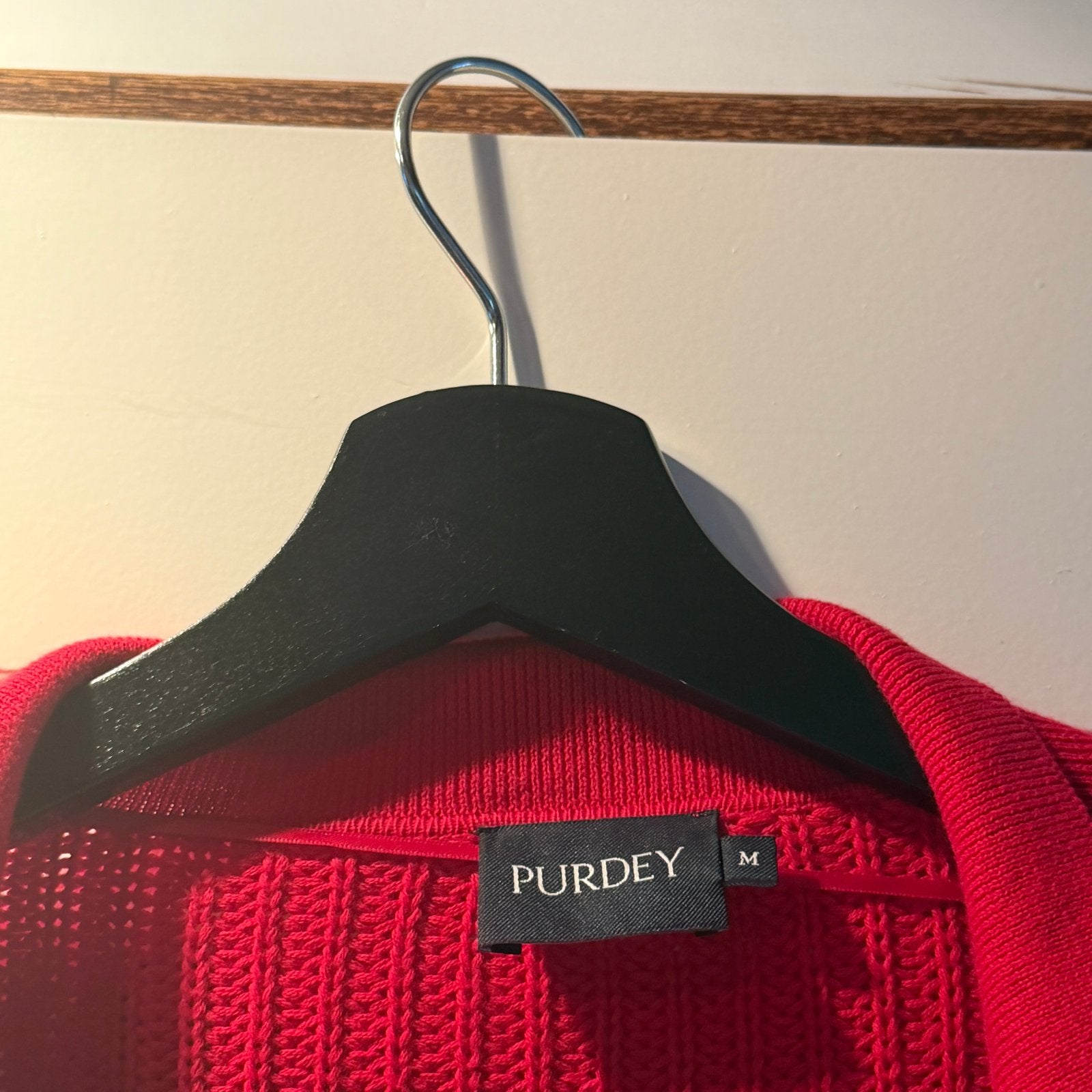 Purdey rood vest maat M, Ophalen of Verzenden, Zo goed als nieuw, Maat 38/40 (M), Rood