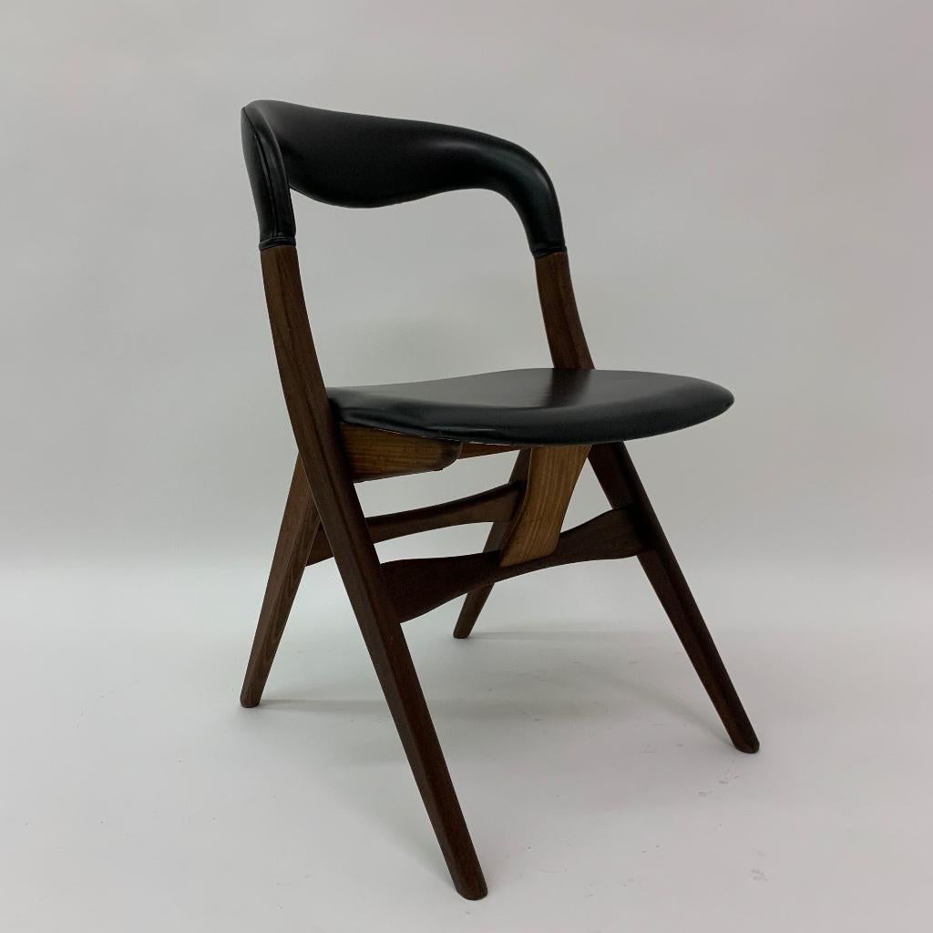 louis van teeffelen eetkamer stoel jaren 60 design teak, Huis en Inrichting, Stoelen, Gebruikt, Stoel, Ophalen of Verzenden, Stoel