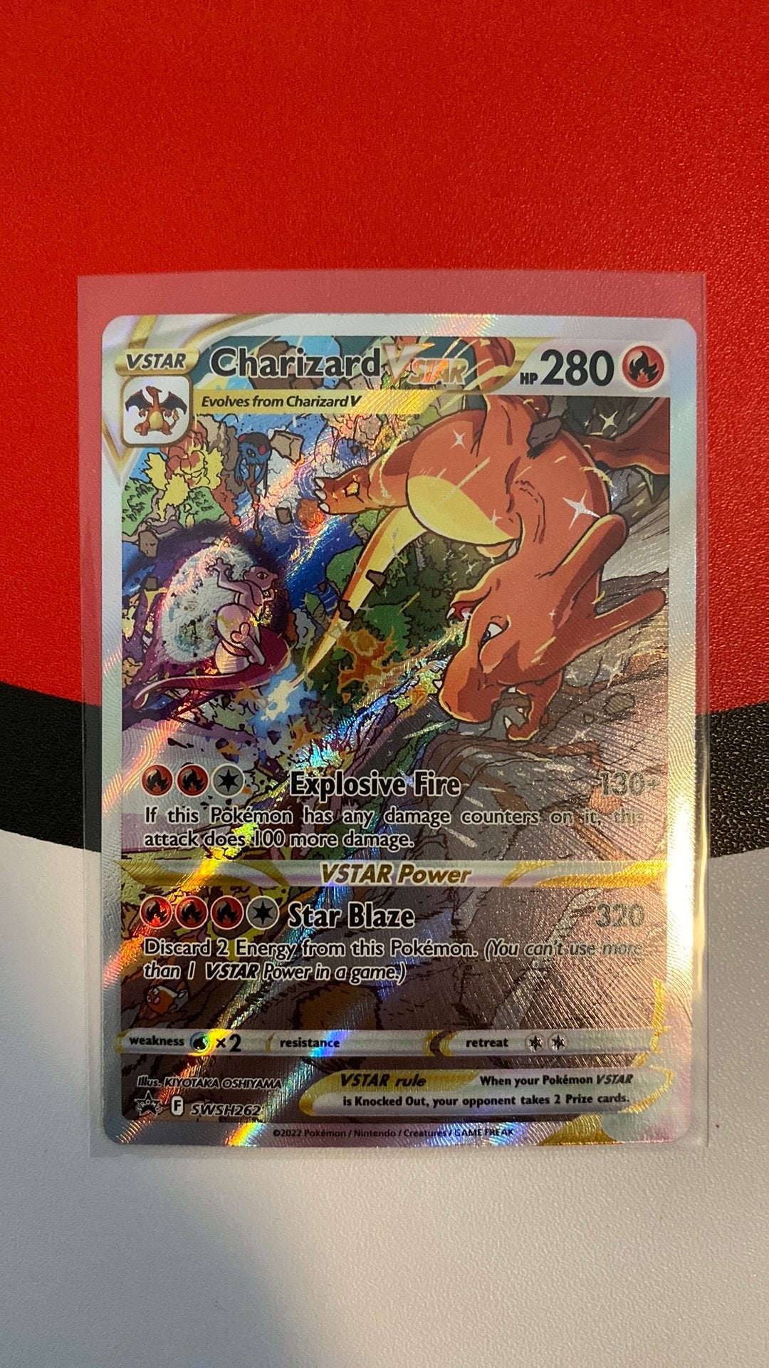 Charizard V star promo SWSH262, Hobby en Vrije tijd, Verzamelkaartspellen | Pokémon, Ophalen of Verzenden, Zo goed als nieuw