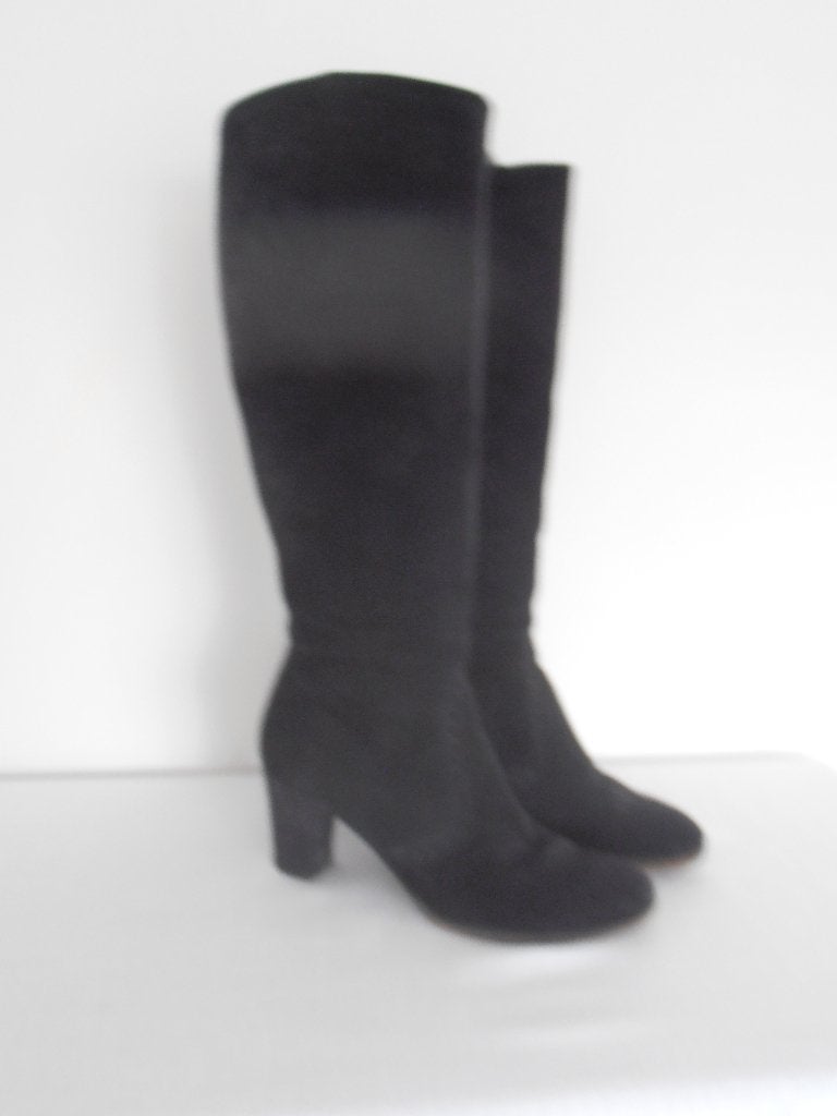 Progetto - prachtige donkerblauwe suede laarzen - 39, Hoge laarzen, Zo goed als nieuw, Progetto, Verzenden
