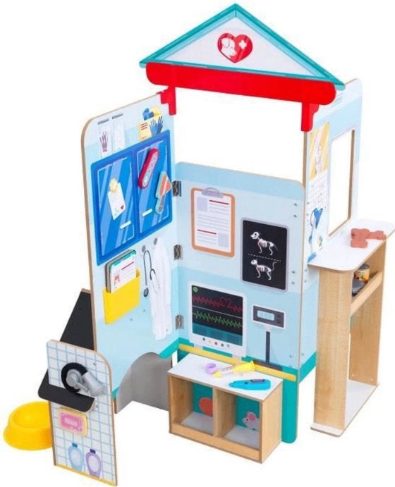 KidKraft Let's Pretend Pet Doctor Pop-Up speelhuis, Ophalen of Verzenden, Nieuw, Hout