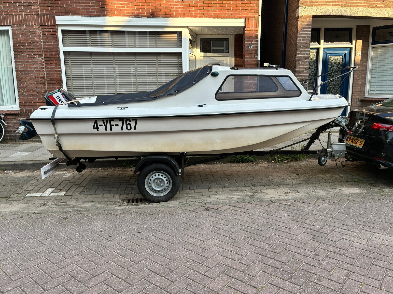 Kajuitbootje/visbootje 4,20meter, Yamaha 25pk 2takt, Watersport en Boten, Ophalen, Gebruikt, 2 m, 30 cm