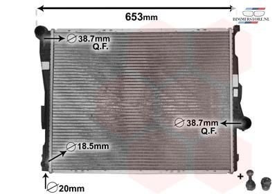 Radiateur 580x450x30 MM schakel BMW 3 serie E46 17119071518, Auto-onderdelen, -, -, Nieuw, Ophalen of Verzenden