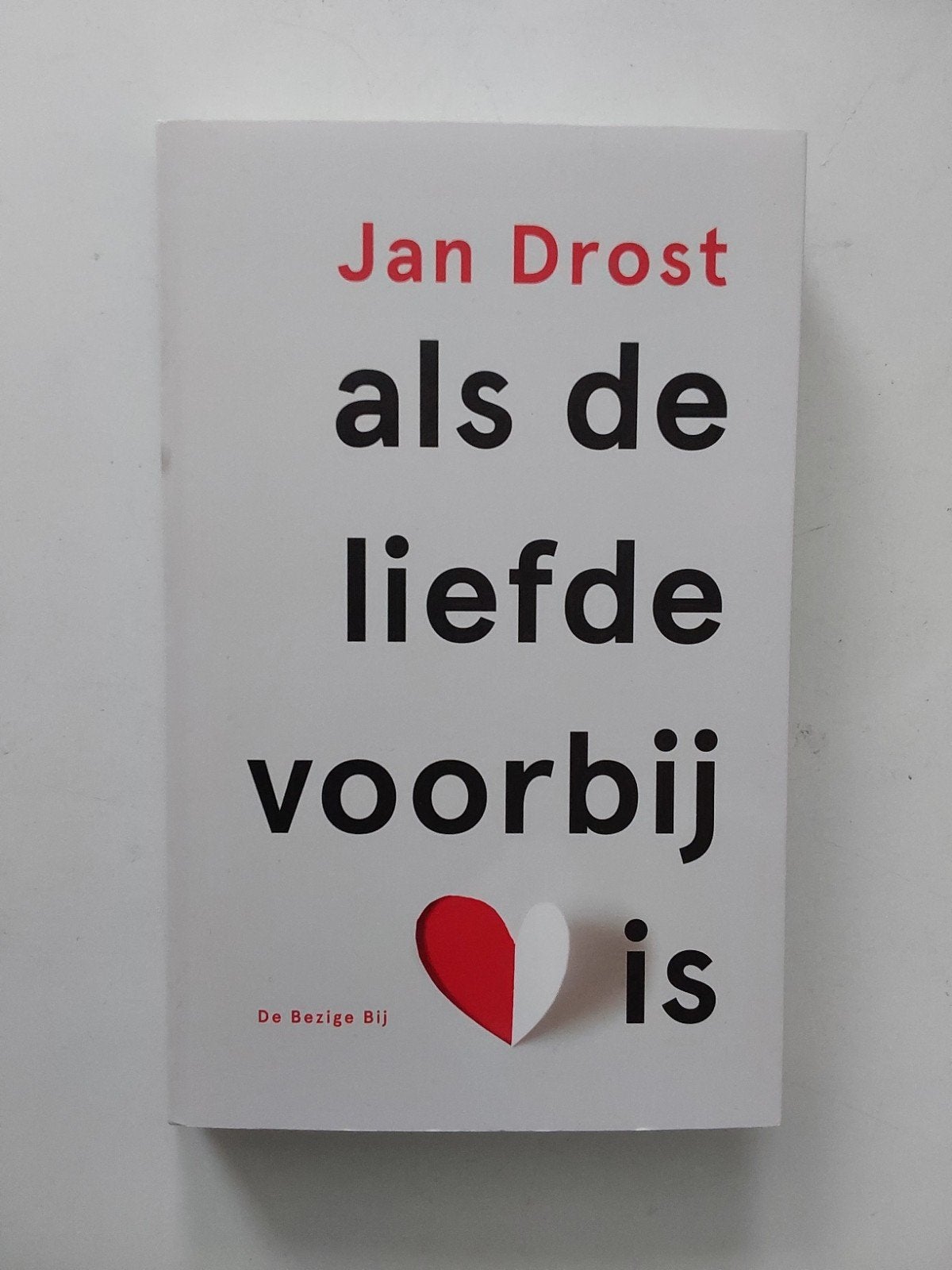 Jan Drost : als de liefde 💔 voorbij is, Ophalen of Verzenden, Zo goed als nieuw, Jan Drost