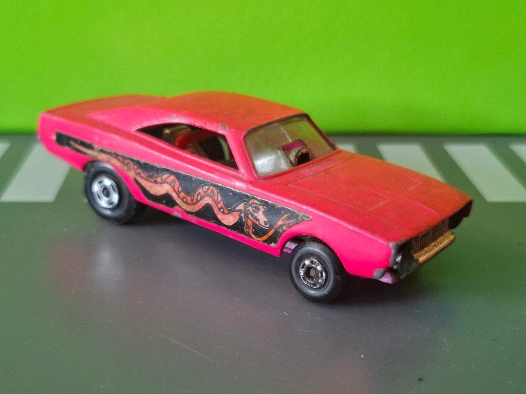 Matchbox 70 - Dodge Dragster [rose] 1/60, Ophalen of Verzenden, Gebruikt, Auto