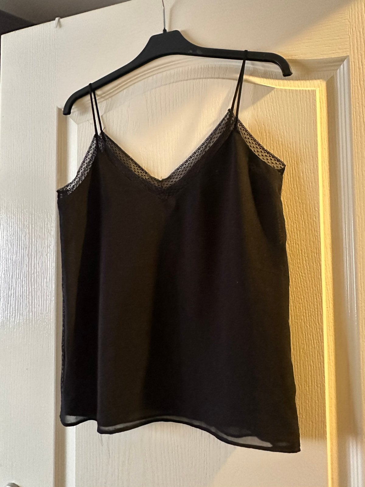 Zara kanten top, Zwart, Ophalen of Verzenden, Zo goed als nieuw, Zonder mouw