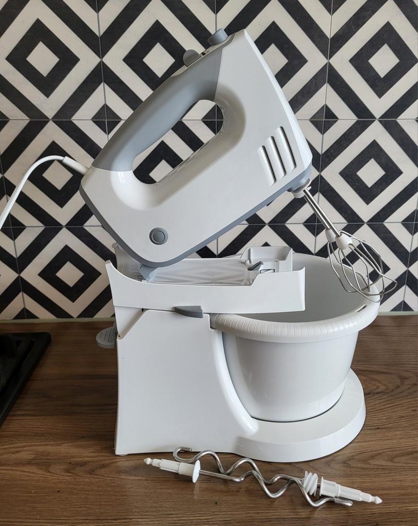 Bosch ergomixx handmixer inclusief mengkom., Ophalen of Verzenden, Zo goed als nieuw, Vaatwasserbestendig, 3 snelheden of meer