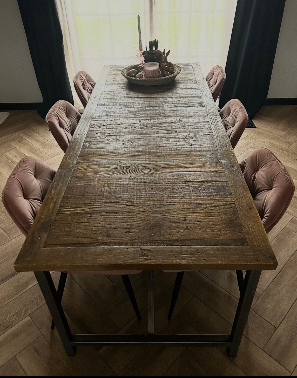 Riviera Maison Arlington Eettafel Uitklapbaar + Salontafel, Huis en Inrichting, Tafels | Eettafels, Ophalen, 200 cm of meer, 50 tot 100 cm