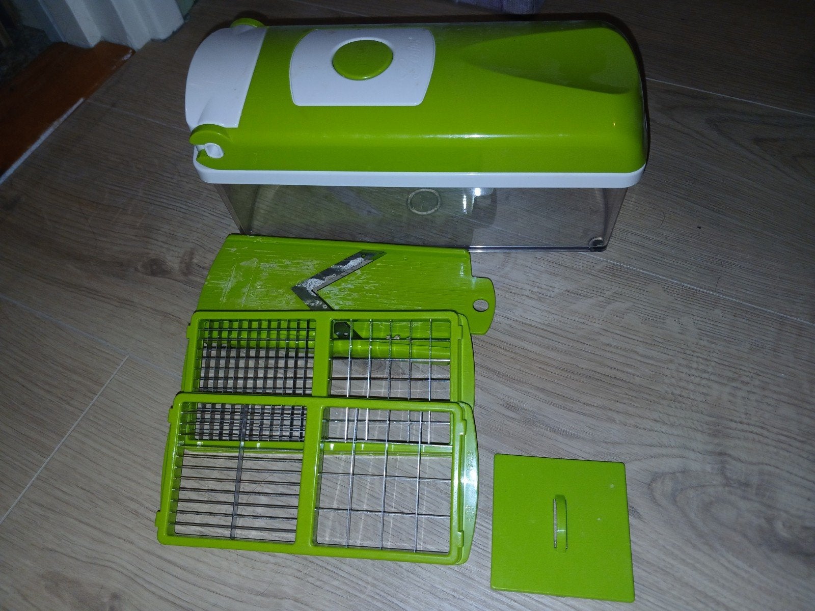 Slicer Dicer met 5 snijmogelijkheden, Kunststof, Ophalen of Verzenden, Groen, Overige typen