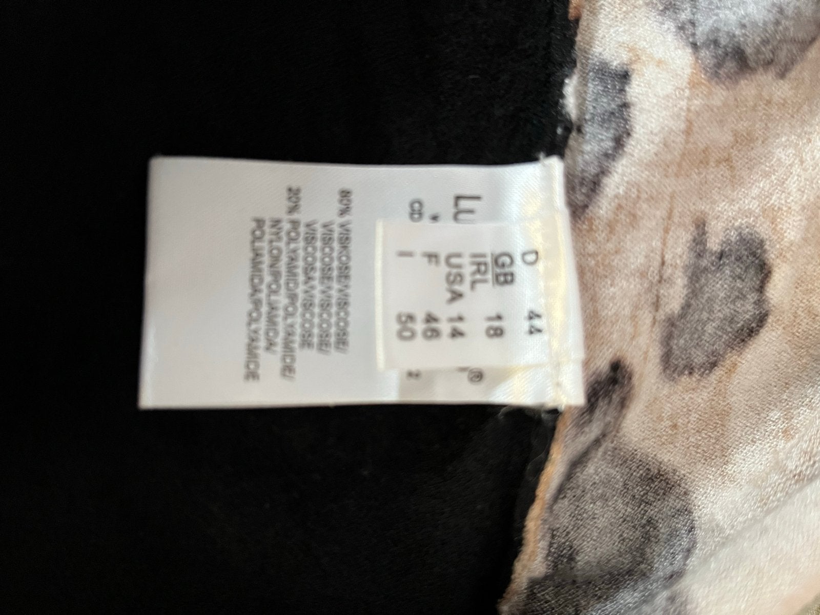Luisa Cerano jurk maat 40/42, Kleding | Dames, Ophalen of Verzenden, Gedragen, Maat 42/44 (L), Zwart