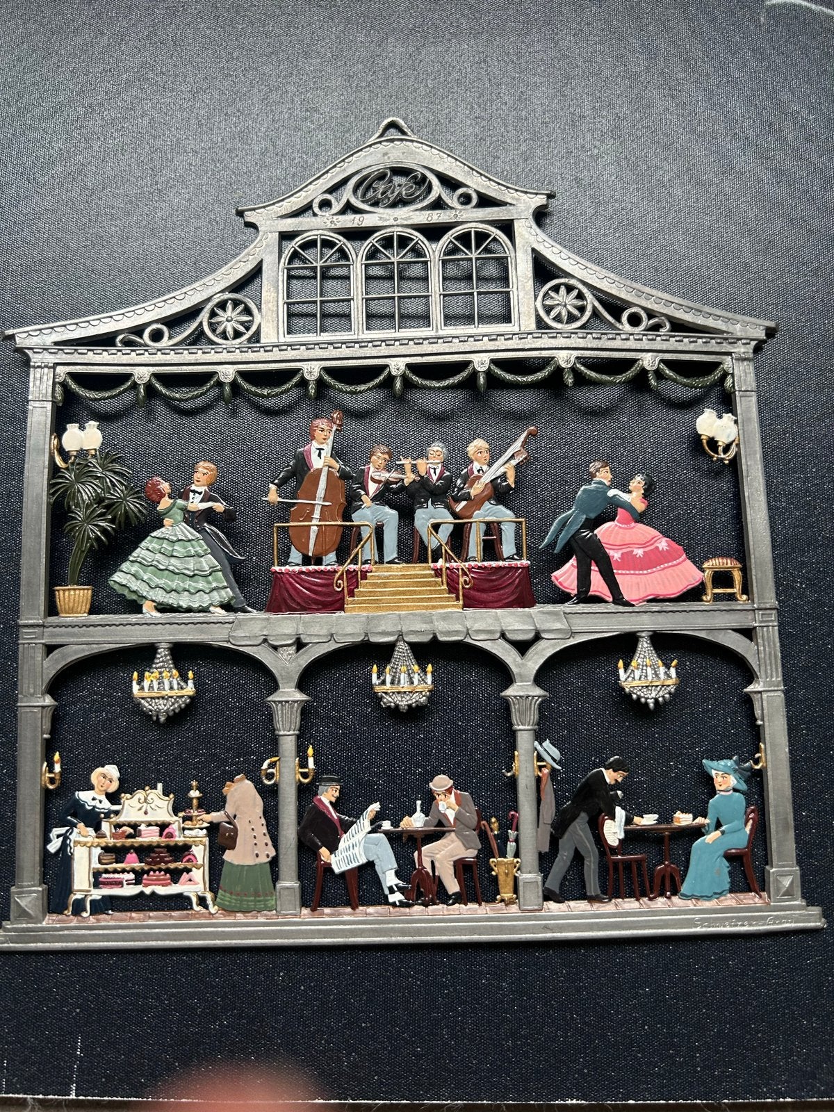 Vintage Loodgieterij Kunstwerk - Café Scène, Ophalen of Verzenden