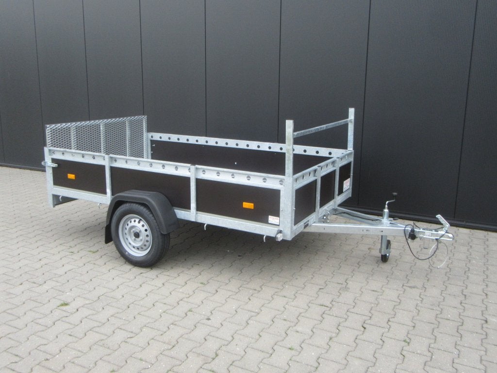Nieuwe enkelasser met kiepdissel en doorlopende achterklep, Auto diversen, Aanhangers en Bagagewagens, Niet ingevuld, Nieuw, Niet ingevuld