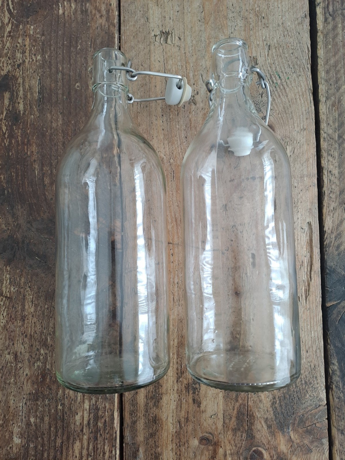 Sier/voorraad flessen van ikea., Ophalen of Verzenden, Overige kleuren, Glas, Minder dan 50 cm