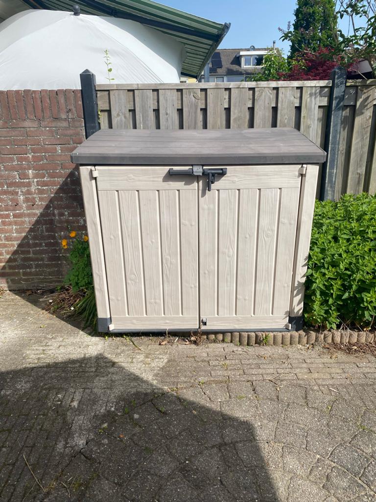 Keter kunststof opbergbox/containerberging, Ophalen, Gebruikt, Kunststof, Containerberging