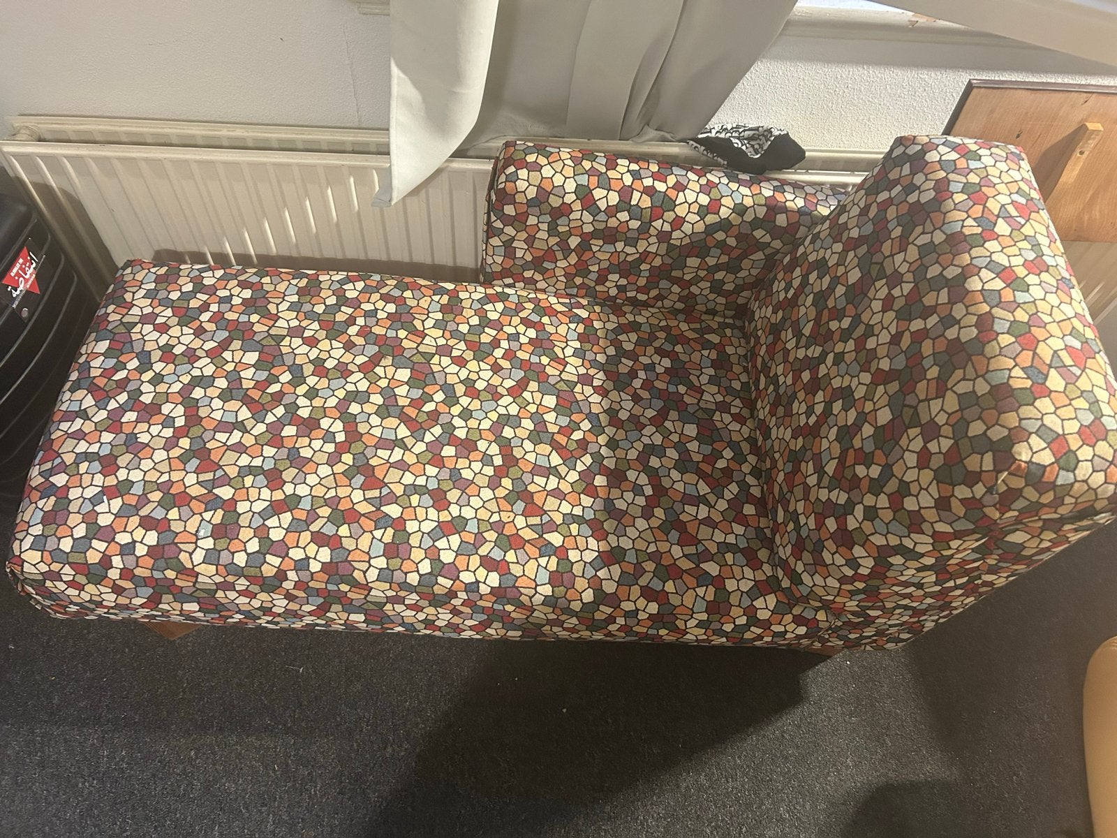 Comfortabele chaise longue met uniek mozaïekpatroon