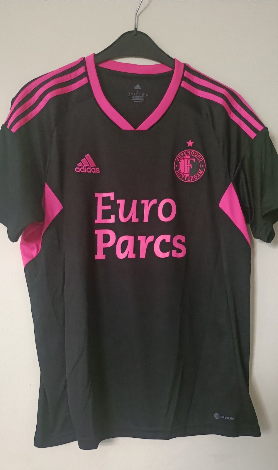 Feyenoord 3e shirt 2022-2023 - Maat L, Maat L, Ophalen of Verzenden, Zo goed als nieuw, Shirt